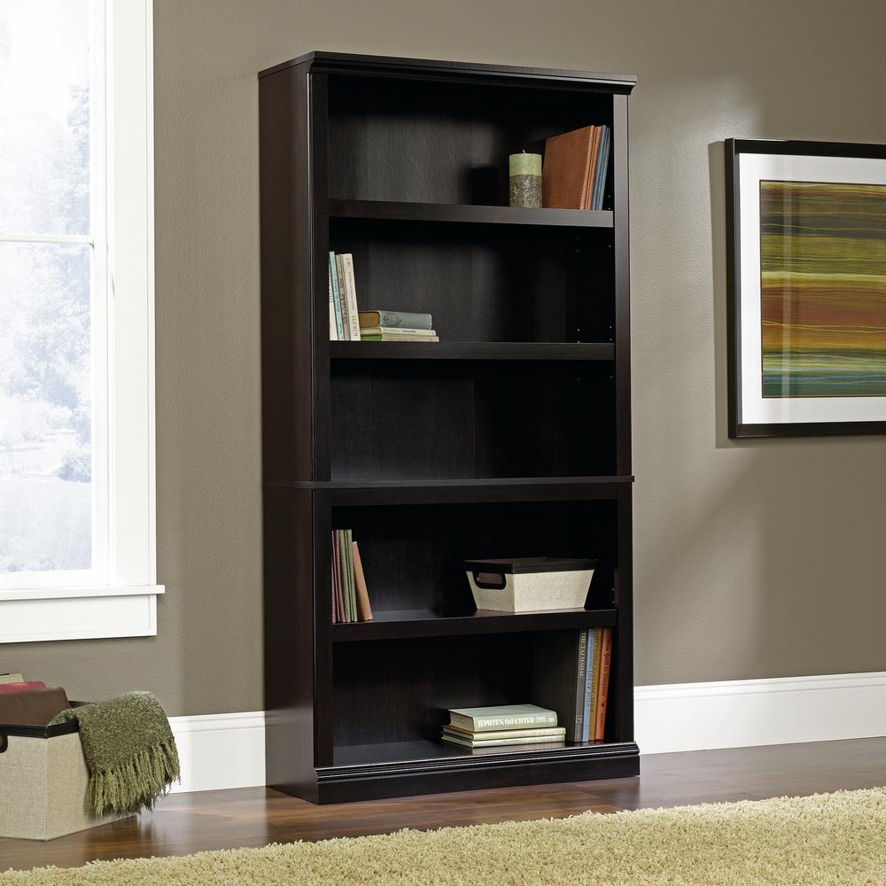 Miscellaneous Storage Bookcase, Estate Black finish
