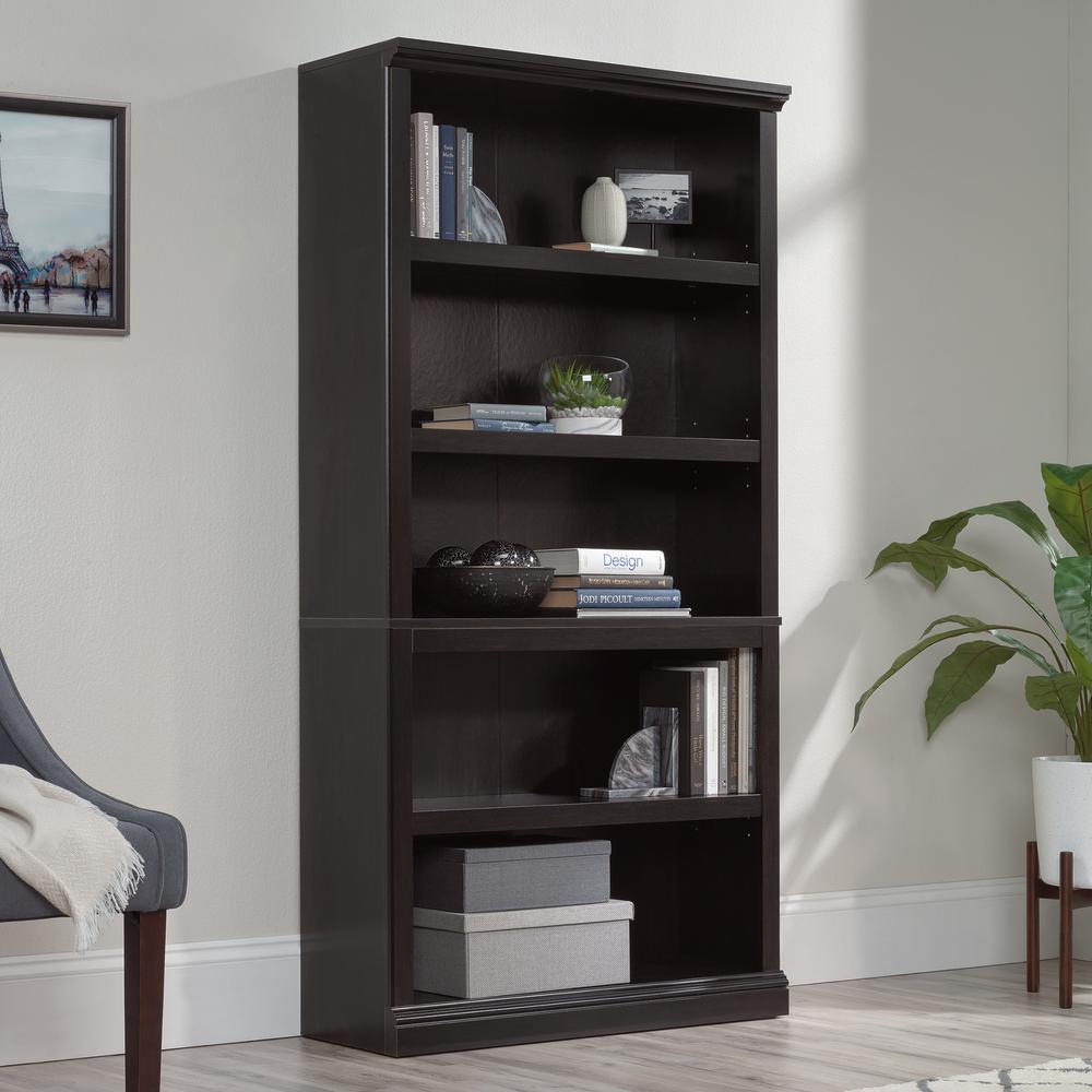 Miscellaneous Storage Bookcase, Estate Black finish
