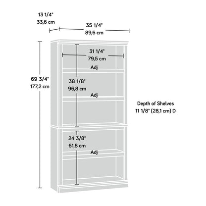 Miscellaneous Storage Bookcase, Estate Black finish