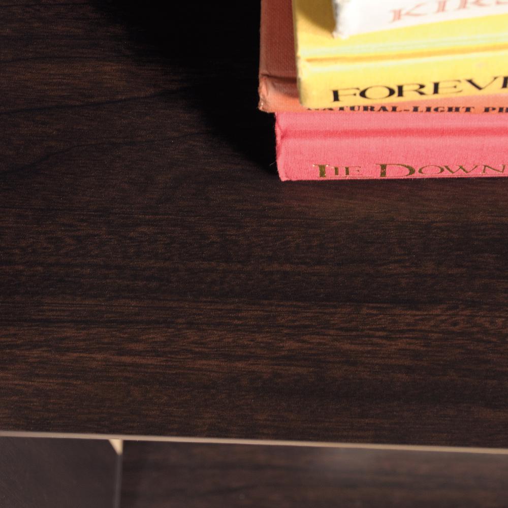 Trestle Open Shelving, Jamocha Wood finish
