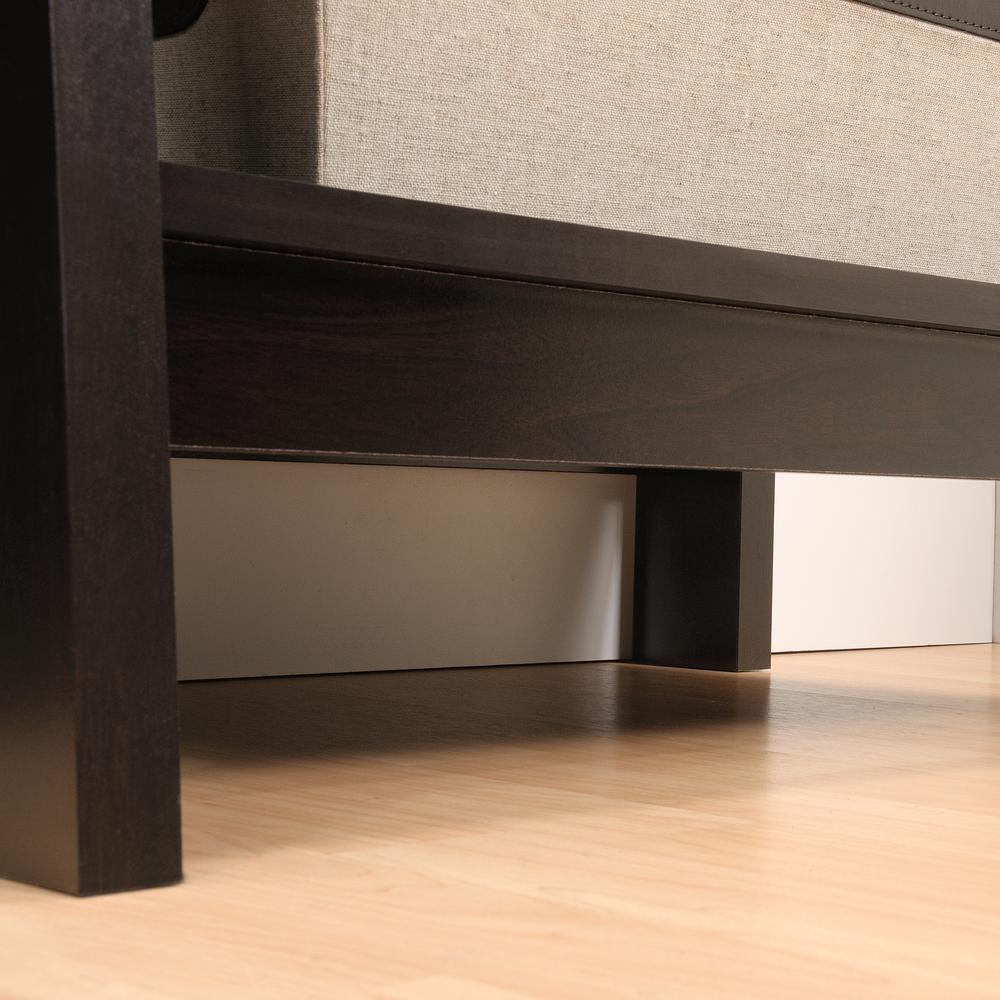 Trestle Open Shelving, Jamocha Wood finish