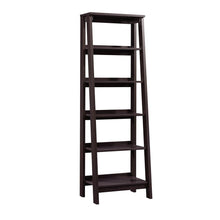 Trestle Open Shelving, Jamocha Wood finish