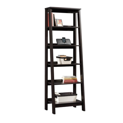 Trestle Open Shelving, Jamocha Wood finish