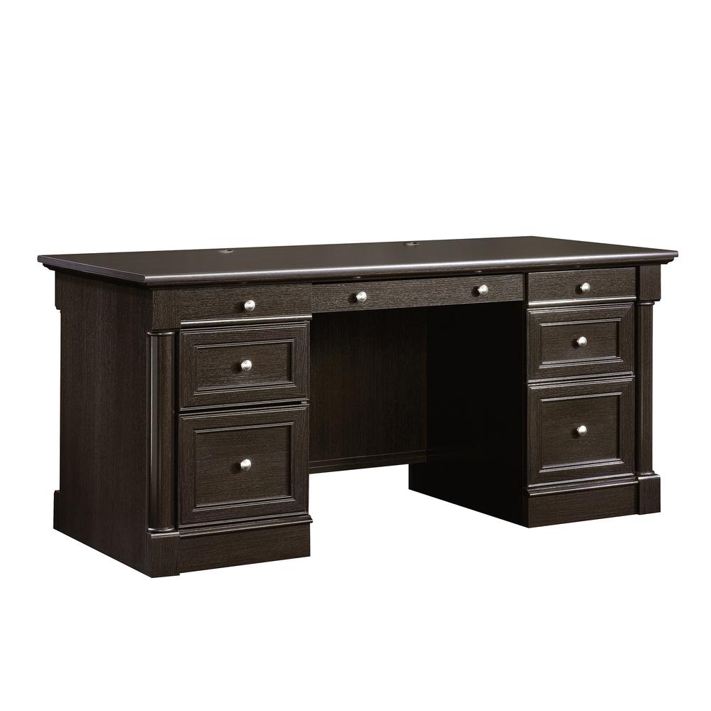 Palladia Executive Desk, Wind Oak finish