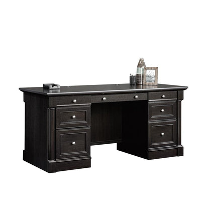 Palladia Executive Desk, Wind Oak finish
