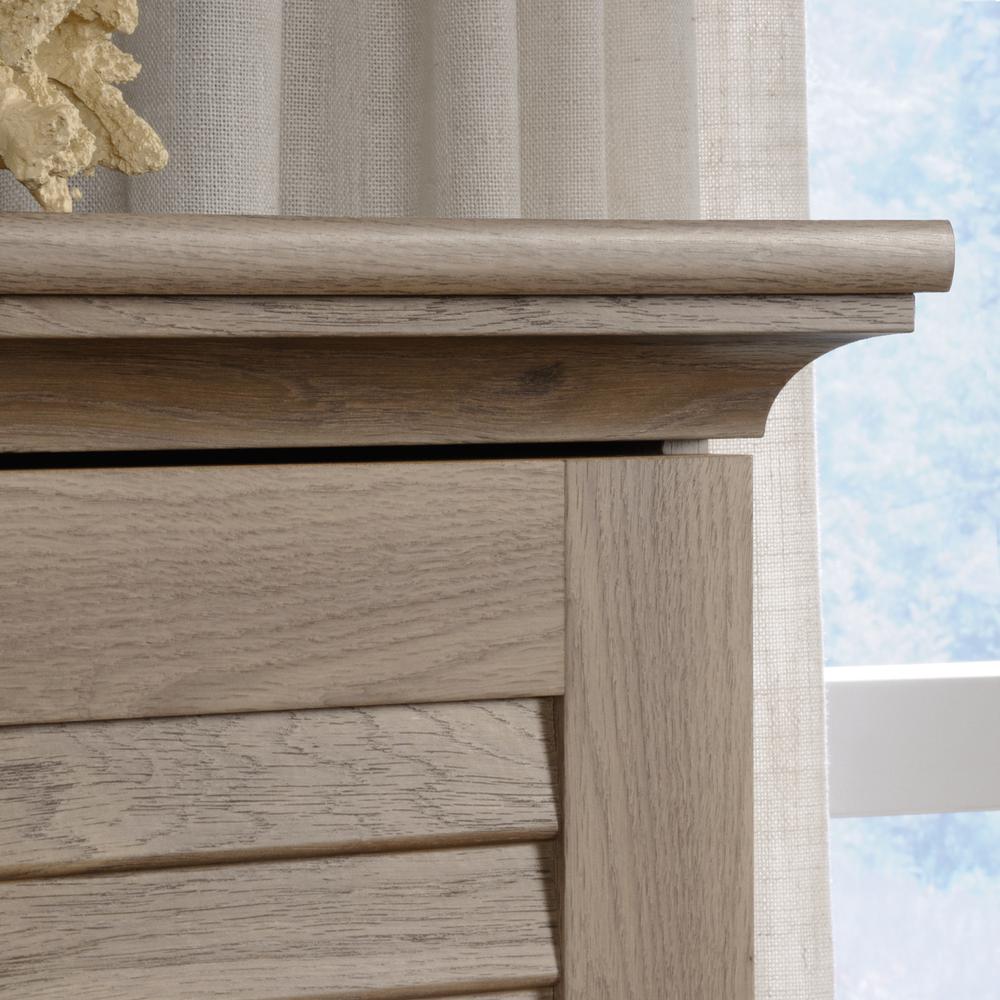 Harbor View Storage Cabinet, Salt Oak finish
