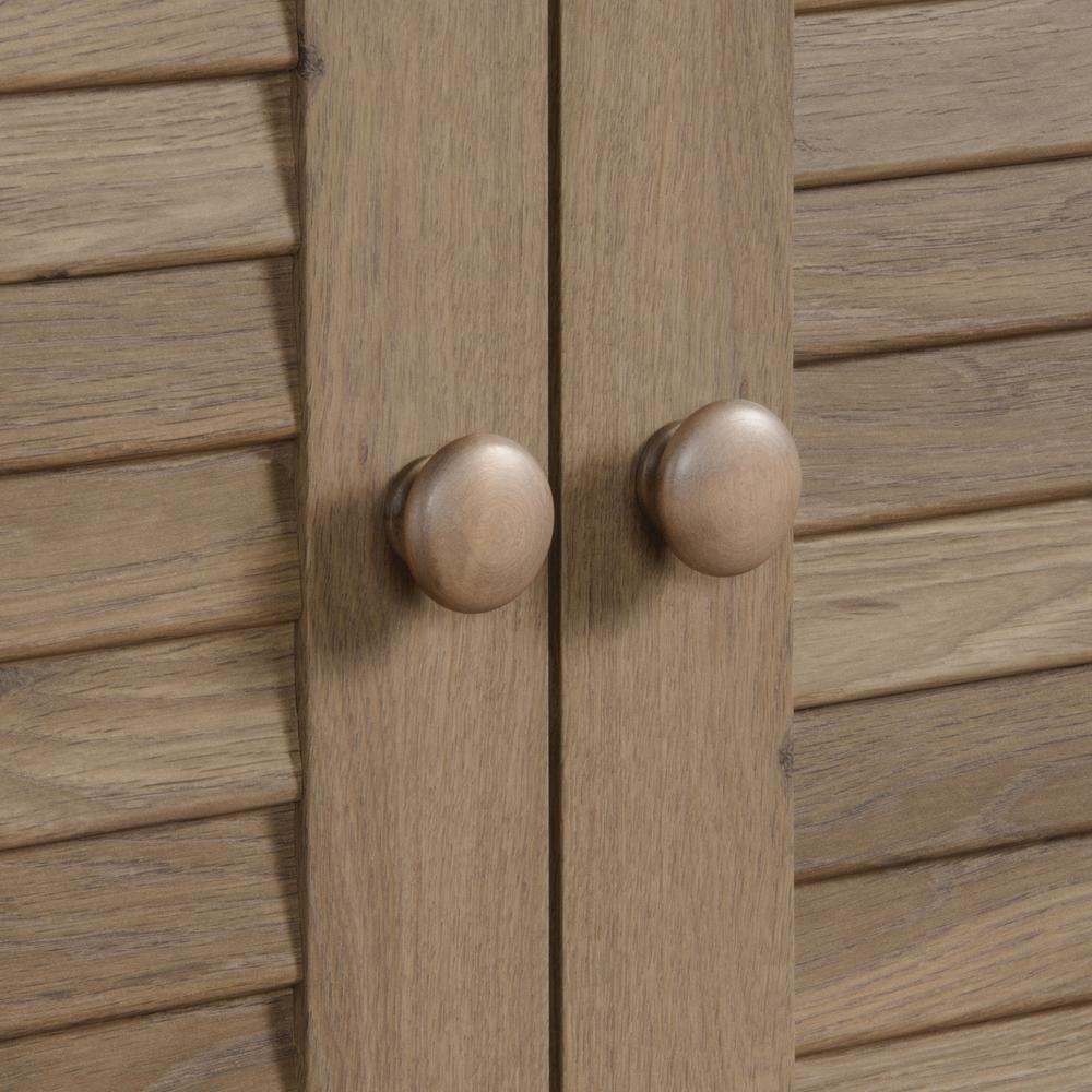 Harbor View Storage Cabinet, Salt Oak finish