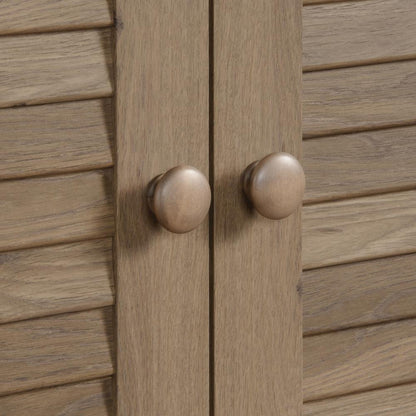 Harbor View Storage Cabinet, Salt Oak finish