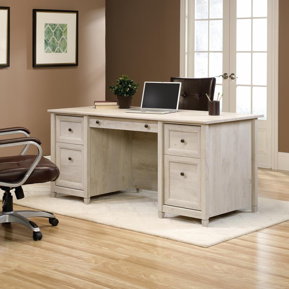 Edge Water Executive Desk, Chalked Chestnut finish