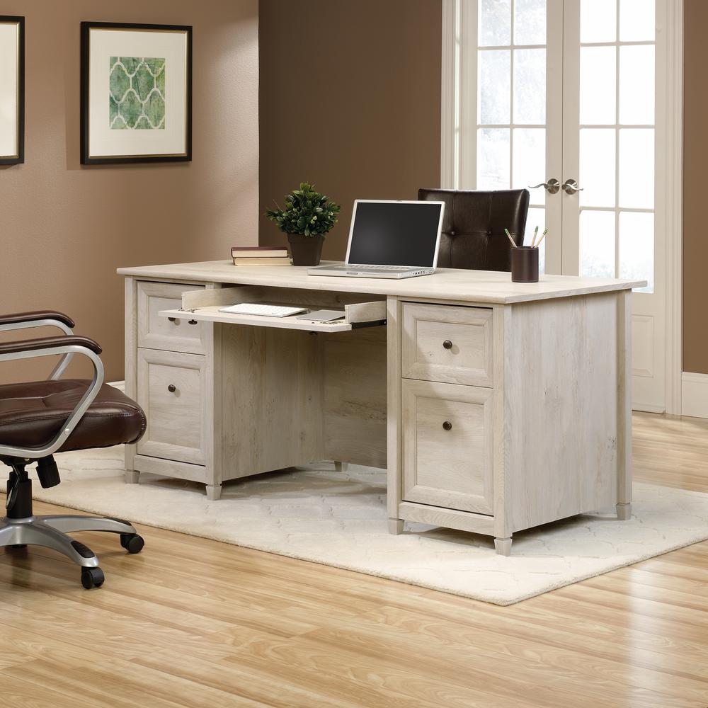 Edge Water Executive Desk, Chalked Chestnut finish