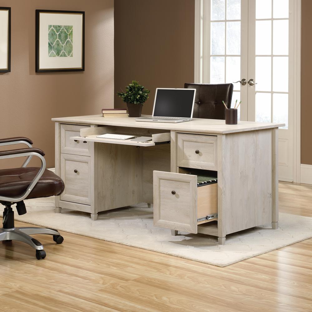 Edge Water Executive Desk, Chalked Chestnut finish