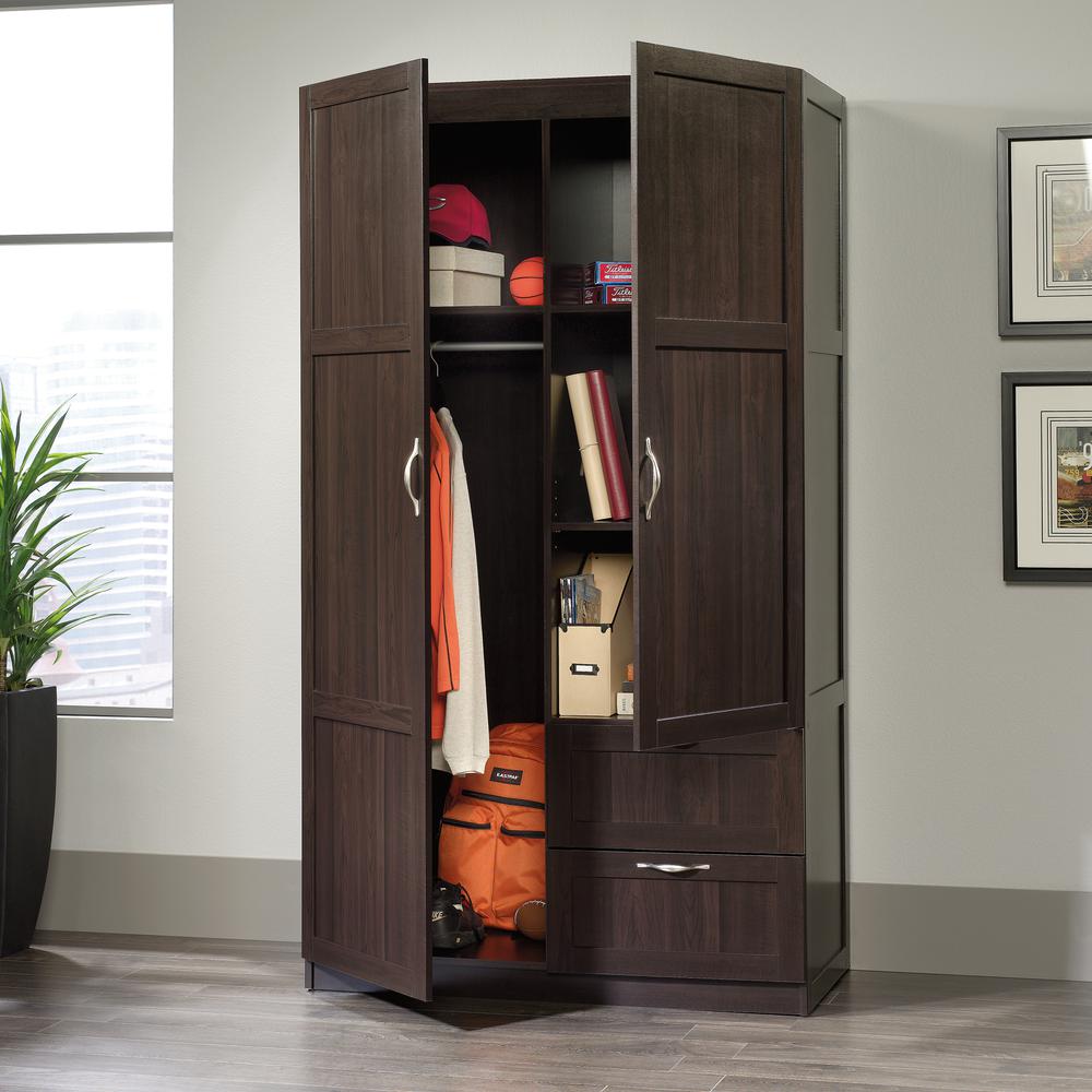 Miscellaneous Storage Storage Armoire, Cinnamon Cherry finish