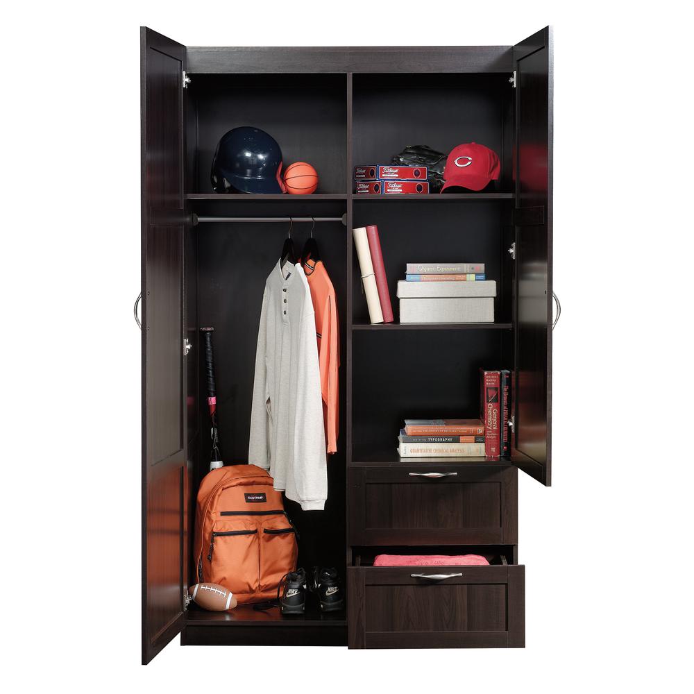 Miscellaneous Storage Storage Armoire, Cinnamon Cherry finish