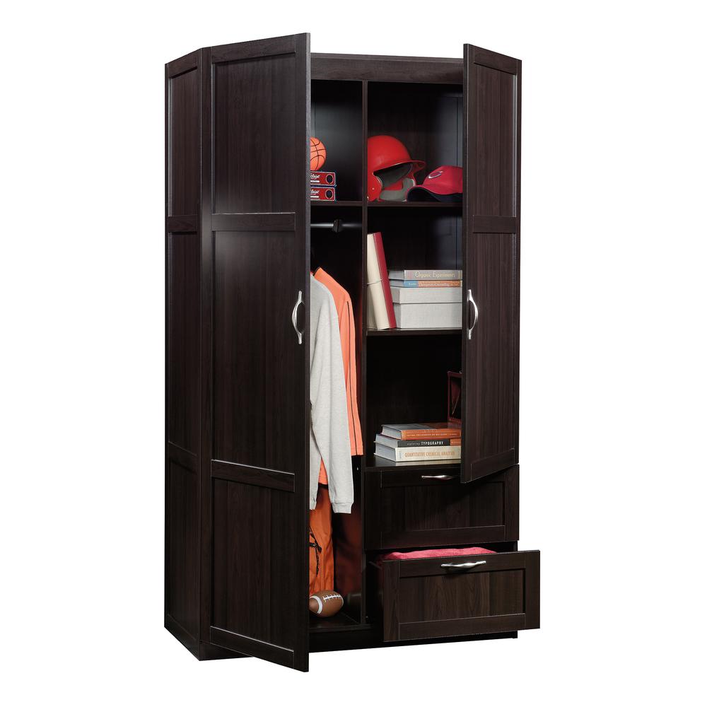 Miscellaneous Storage Storage Armoire, Cinnamon Cherry finish