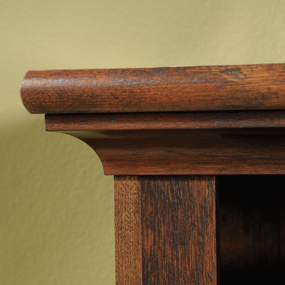 Harbor View Computer Desk with Hutch, Curado Cherry finish