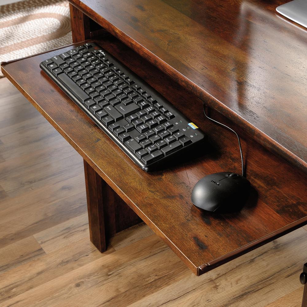 Harbor View Computer Desk with Hutch, Curado Cherry finish