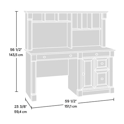 Palladia Computer Desk with Hutch, Select Cherry finish