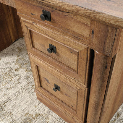 Palladia Executive Desk, Vintage Oak finish