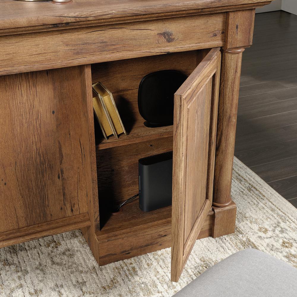 Palladia Executive Desk, Vintage Oak finish