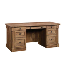 Palladia Executive Desk, Vintage Oak finish