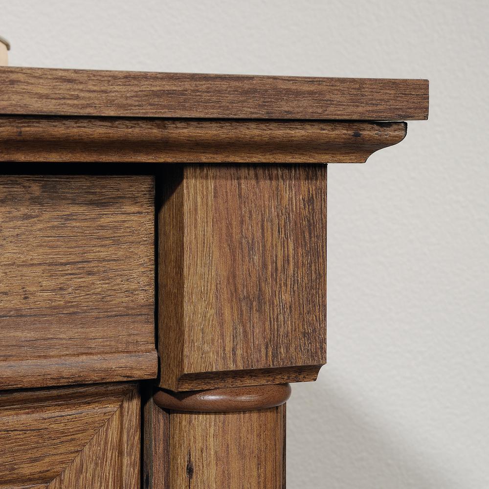 Palladia L Desk, Vintage Oak finish