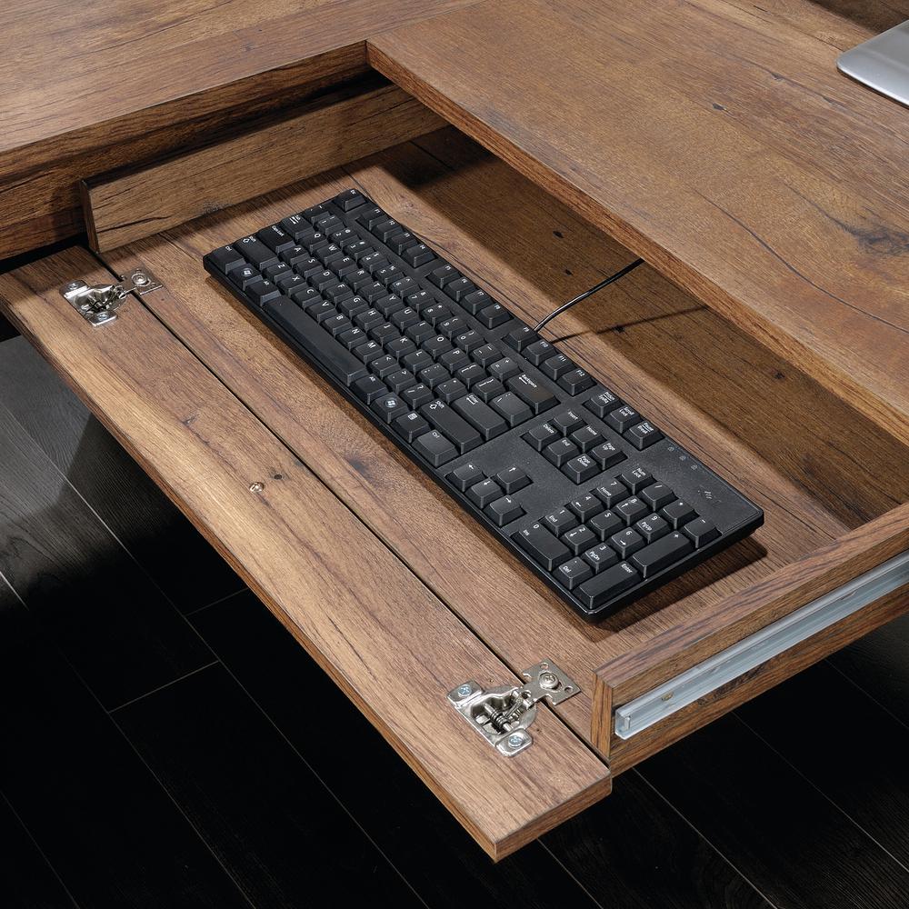 Palladia L Desk, Vintage Oak finish