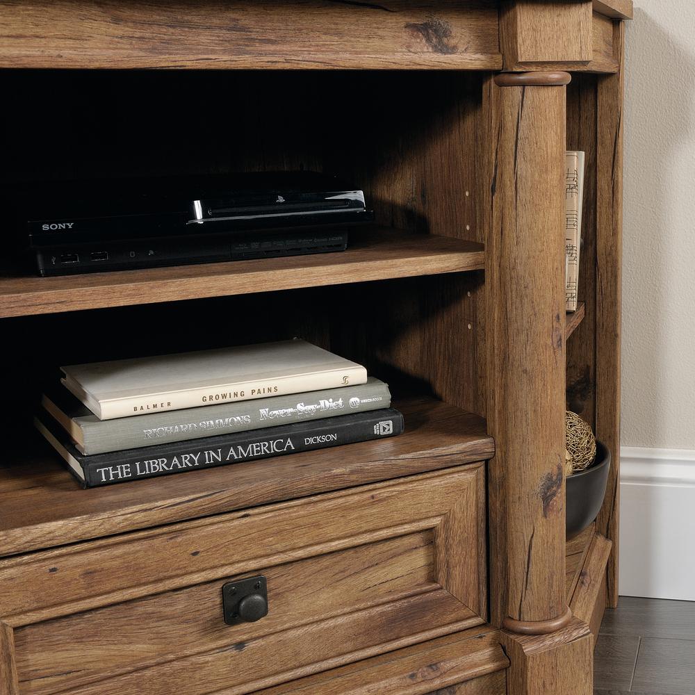 Palladia Entertainment Credenza, For TVs up to 60", Vintage Oak finish