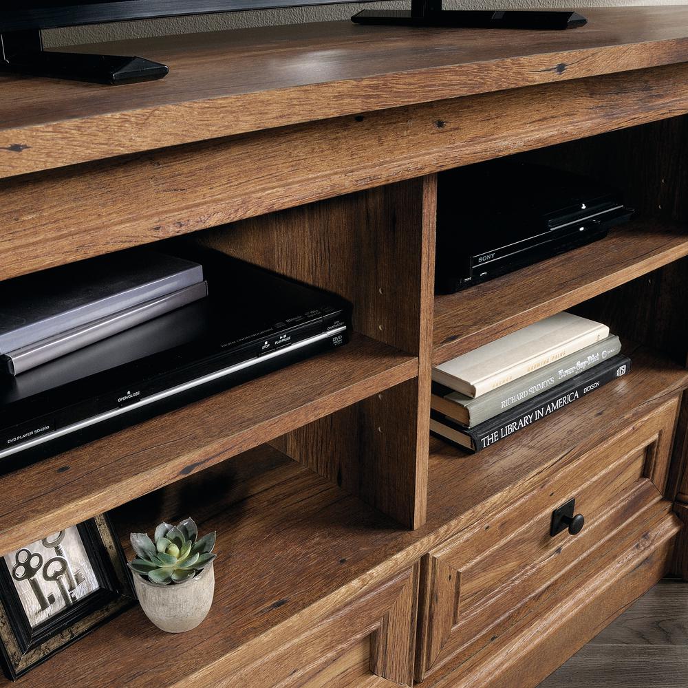 Palladia Entertainment Credenza, For TVs up to 60", Vintage Oak finish