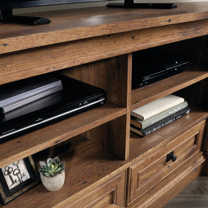 Palladia Entertainment Credenza, For TVs up to 60", Vintage Oak finish