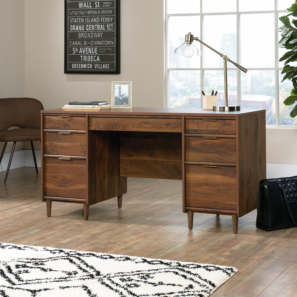 Clifford Place Commercial Office Executive Desk, Grand Walnut finish