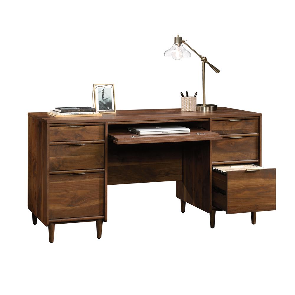 Clifford Place Commercial Office Executive Desk, Grand Walnut finish