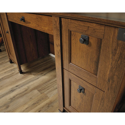 Carson Forge Computer Desk, Washington Cherry finish