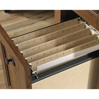Carson Forge Computer Desk, Washington Cherry finish