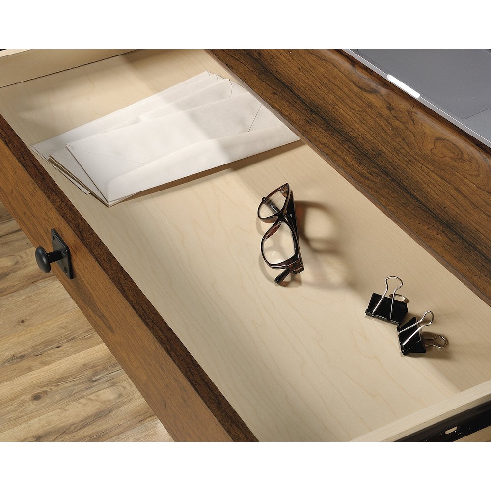 Carson Forge Computer Desk, Washington Cherry finish