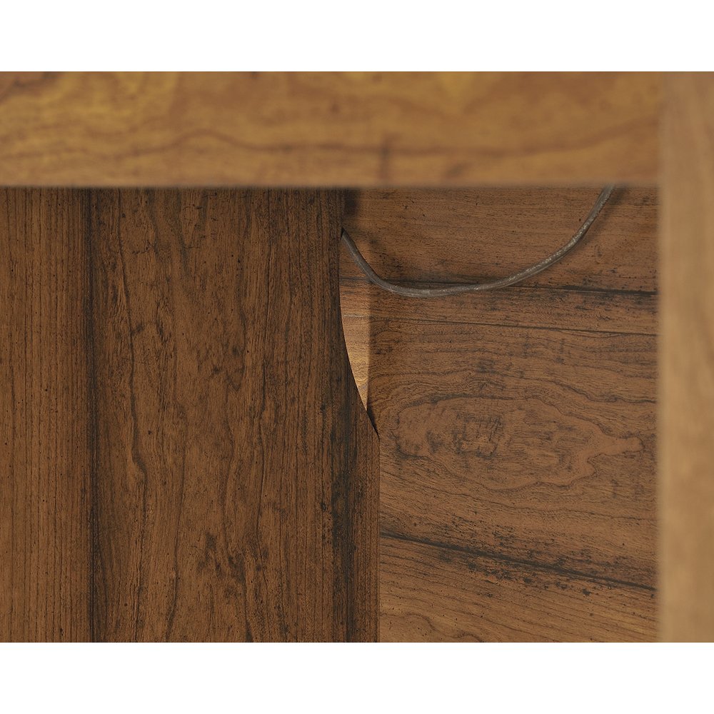Carson Forge Computer Desk, Washington Cherry finish