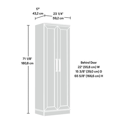 HomePlus Storage Cabinet, Salt Oak finish
