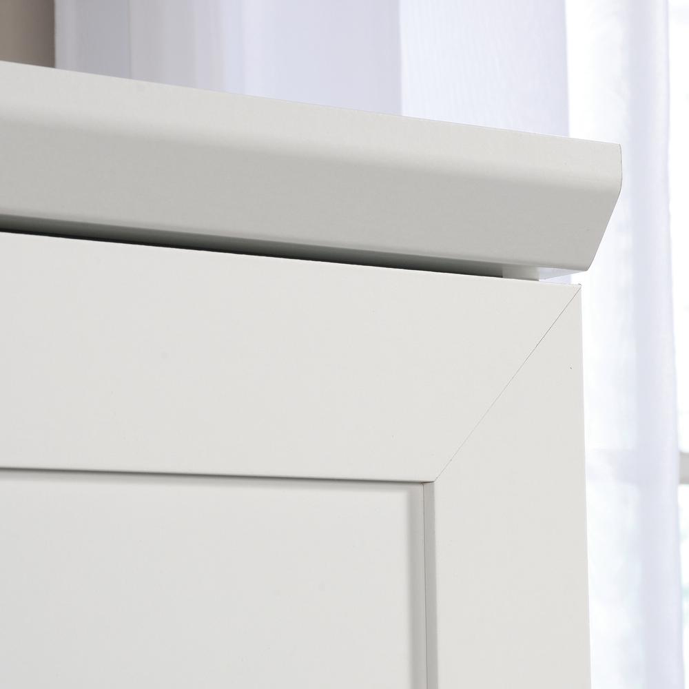HomePlus Storage Armoire, Soft White finish