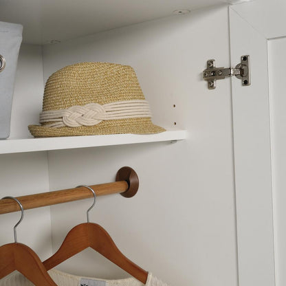 HomePlus Storage Armoire, Soft White finish