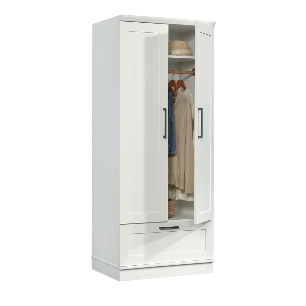 HomePlus Storage Armoire, Soft White finish