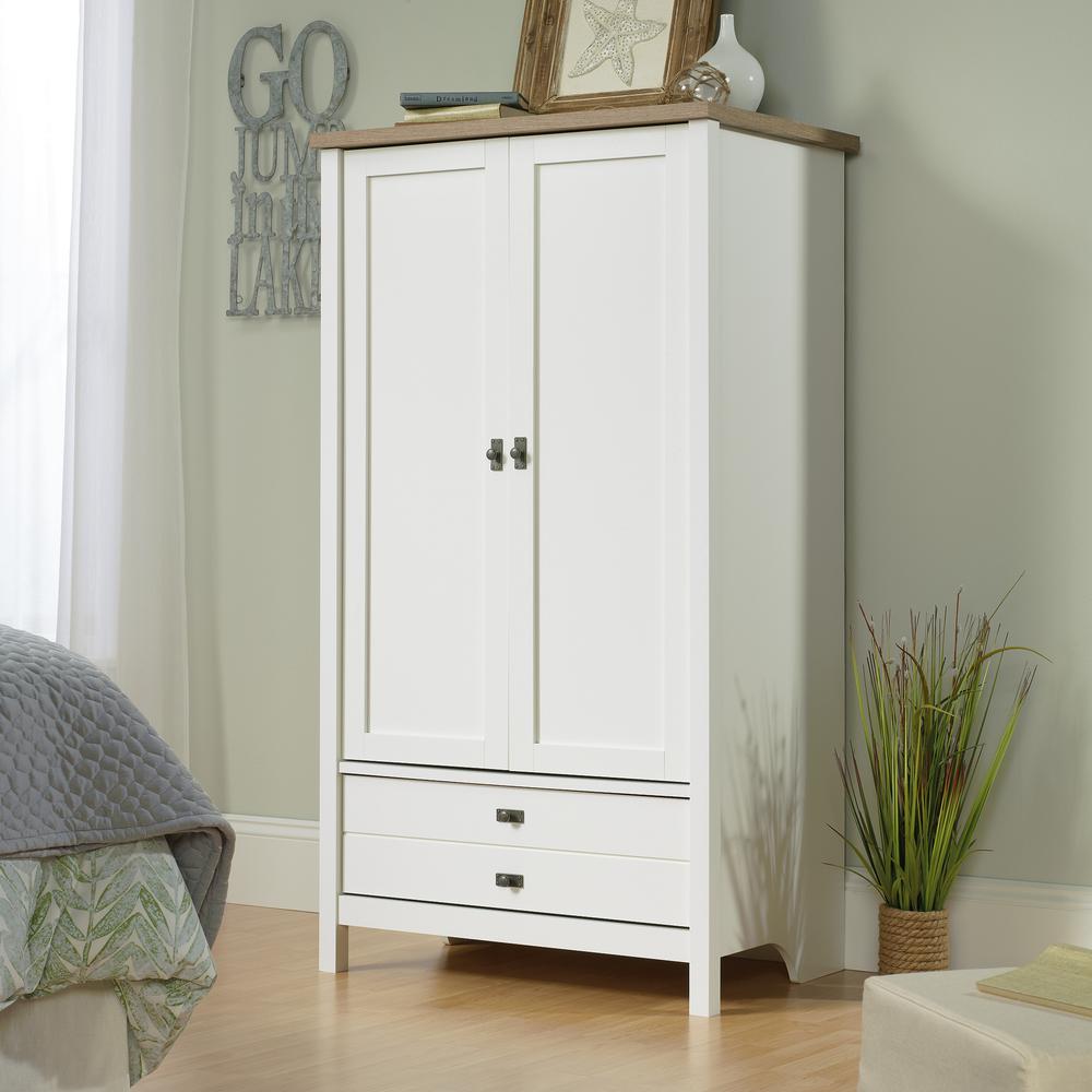 Cottage Road Armoire, Soft White finish