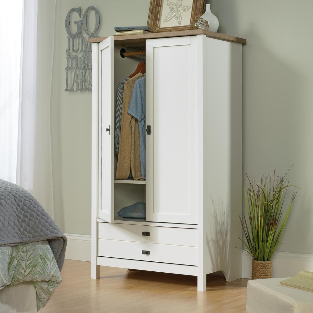 Cottage Road Armoire, Soft White finish