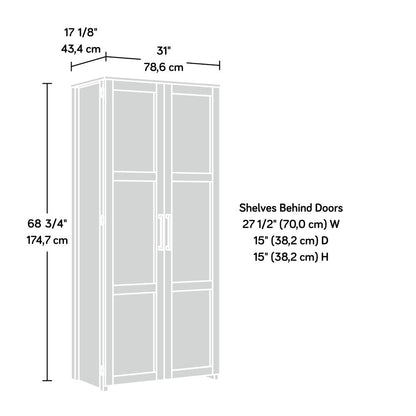 HomePlus Storage Cabinet, White finish