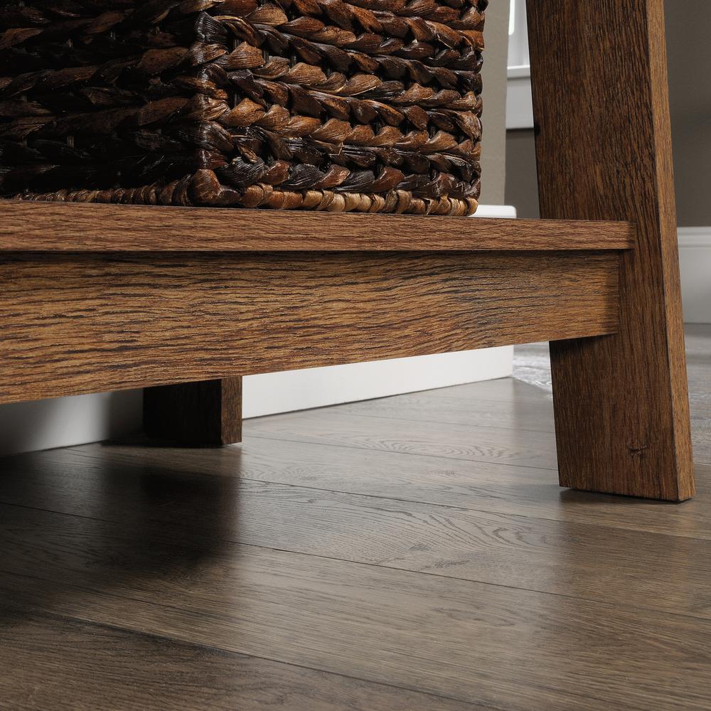Trestle Open Shelving, Vintage Oak finish
