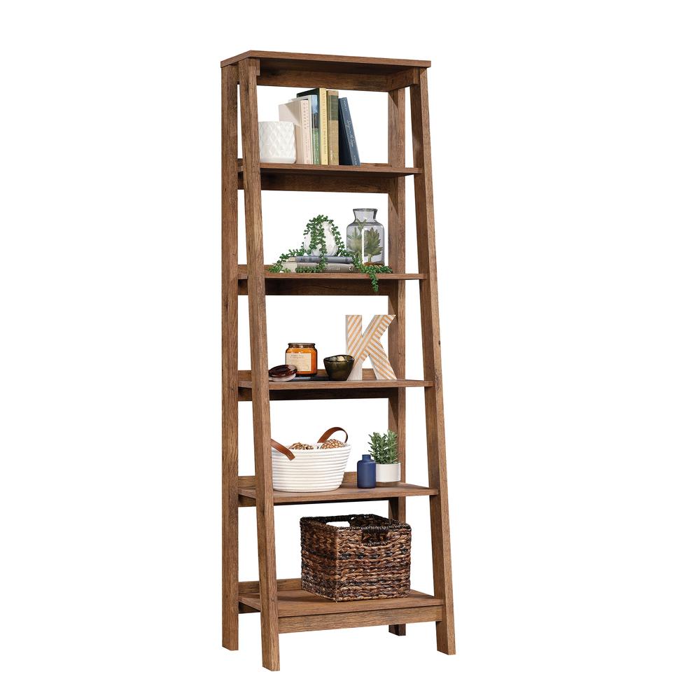 Trestle Open Shelving, Vintage Oak finish