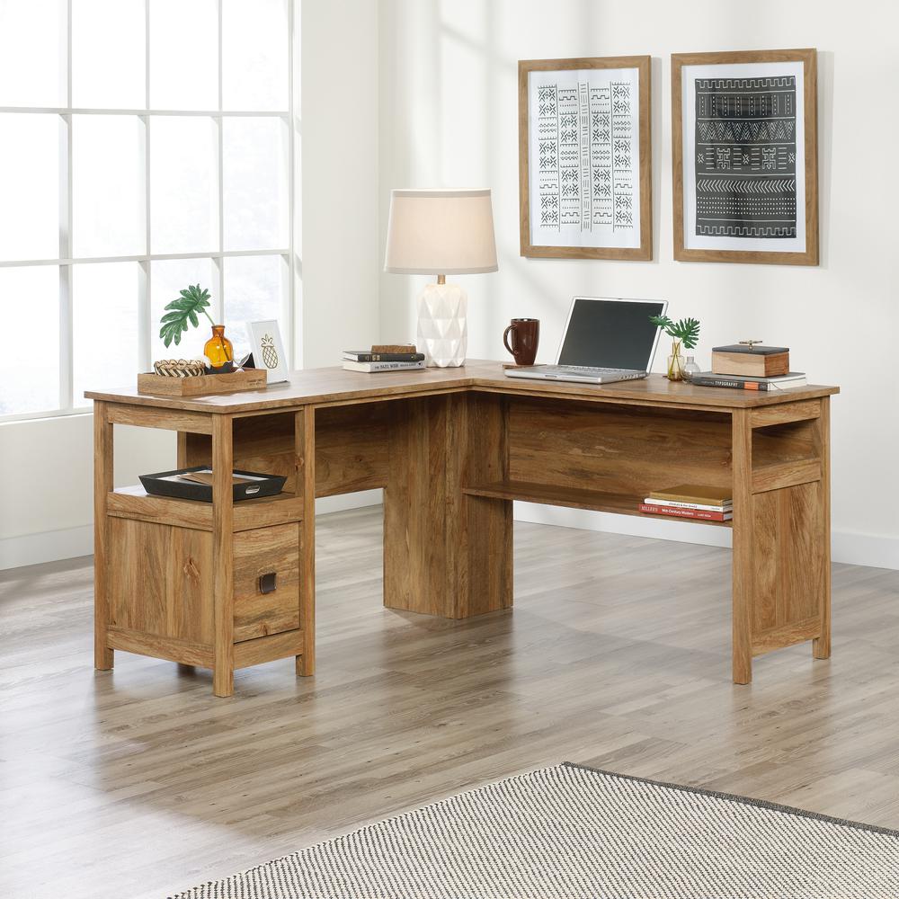 Cannery Bridge L Desk, Sindoori Mango finish