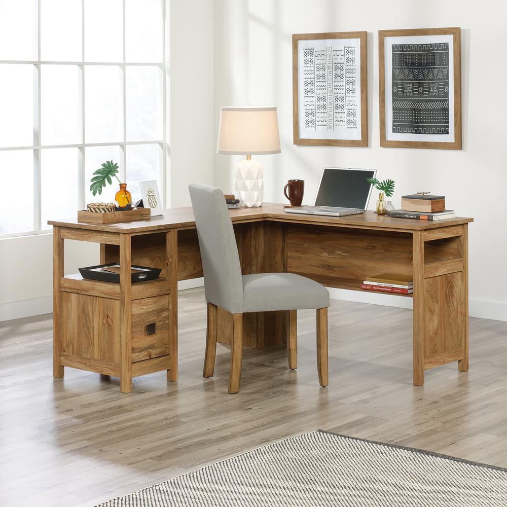 Cannery Bridge L Desk, Sindoori Mango finish