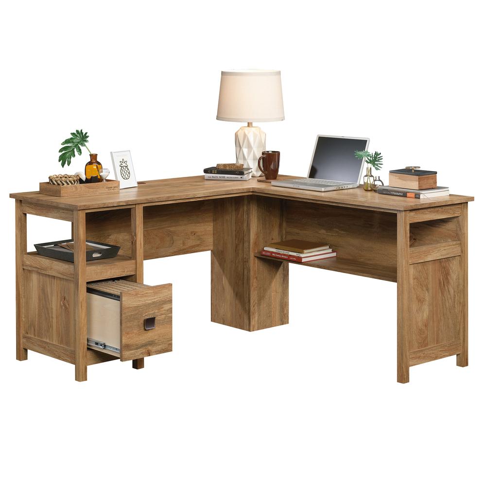 Cannery Bridge L Desk, Sindoori Mango finish