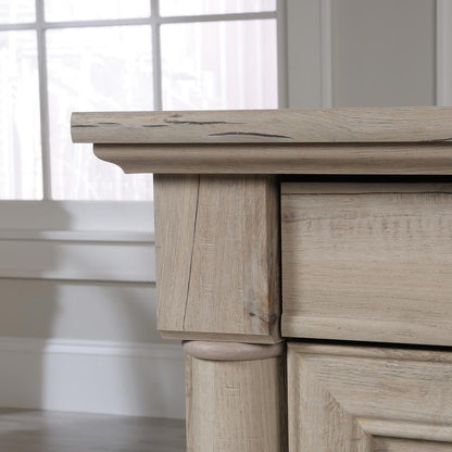 Palladia Executive Desk, Split Oak finish
