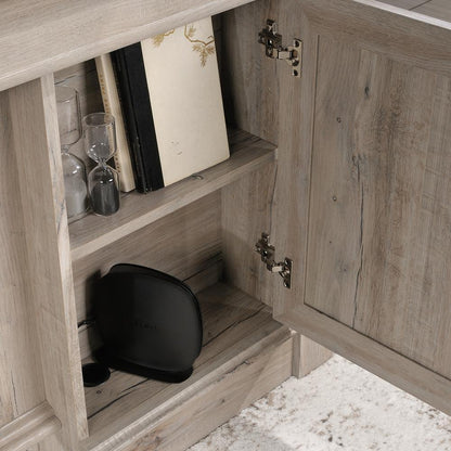 Palladia Executive Desk, Split Oak finish