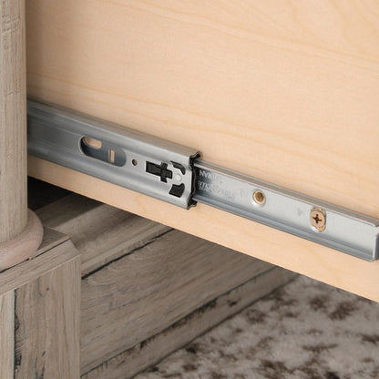 Palladia Executive Desk, Split Oak finish